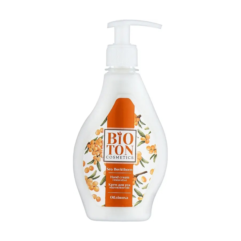 Відновлювальний крем для рук Bioton Cosmetics Hand Cream з олією обліпихи, 350 мл